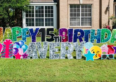 Birthday Yard Signs | Custom Yard Sign | Lawn Sign Rental | Converse, TX