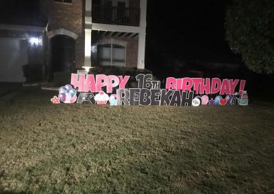 Sweet Sixteen Birthday Celebration Yard Sign