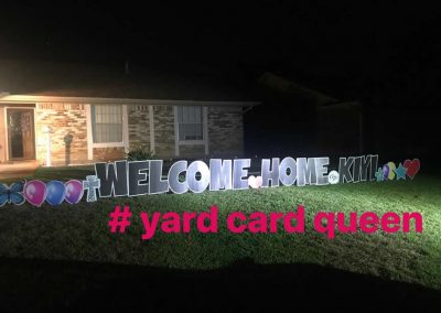Welcome Home Yard Sign Rental