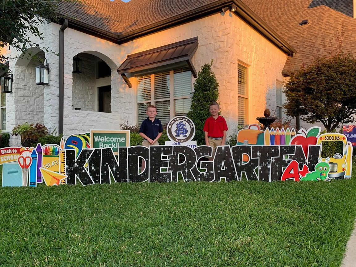 First Day of School Kindergarten Yard Sign