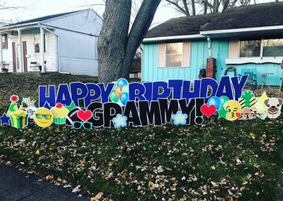 Happy Birthday Yard Sign For Grandparent
