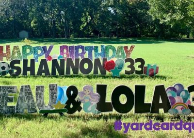 Happy Birthday Yard Sign Rental Jackson, MS