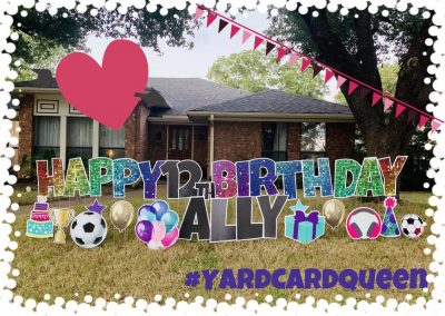 Happy Birthday Celebration Yard Sign Rental in Jackson, Mississippi