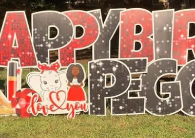 Personalized Happy Birthday Yard Signs
