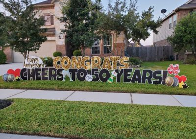 Happy Anniversary Yard Sign Rental