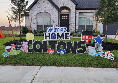Welcome Home Yard Sign Rental Tomball, TX