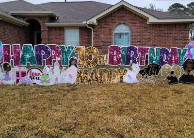 Birthday Yard Sign Rental Princess Theme