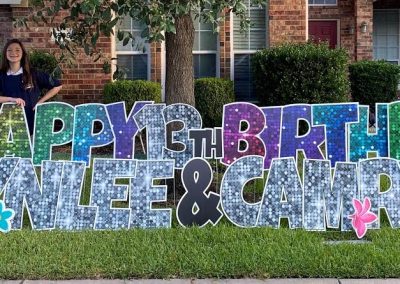 Happy Birthday Yard Sign Rental