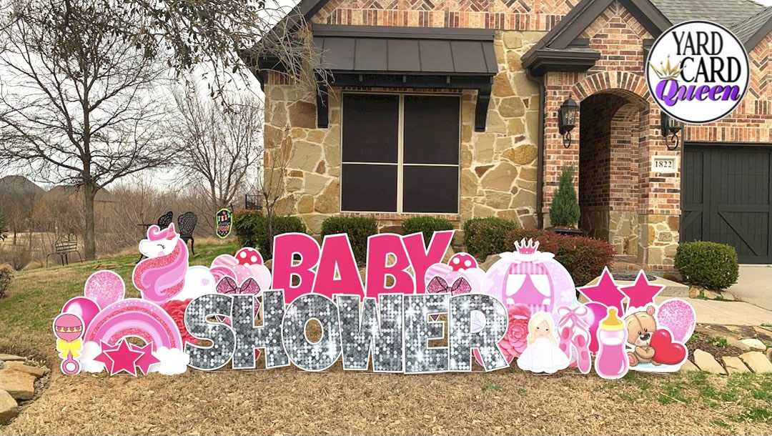 Baby Shower Lawn Sign Announcement Rental