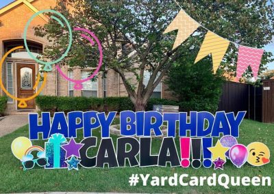 Large Yard Sign Happy Birthday Converse Texas