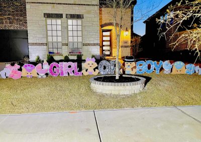 Gender Reveal Yard Sign Rental Girl or Boy