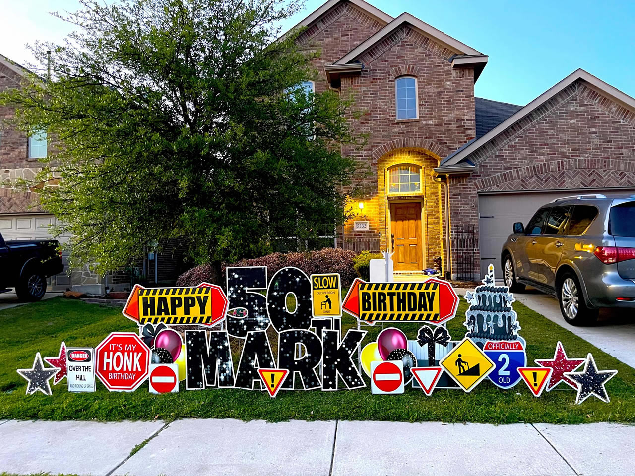 Yard Signs Birthday Custom Yard Sign Rentals Near Me McKinney TX