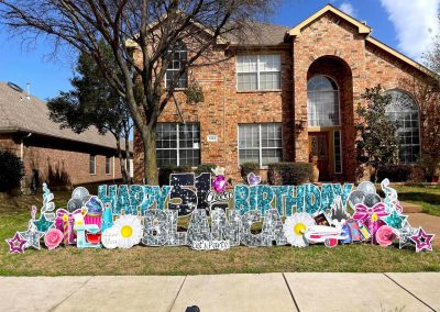 Happy Birthday Yard Sign Rental McKinney, TX