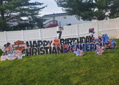 Happy 7th Birthday Yard Sign