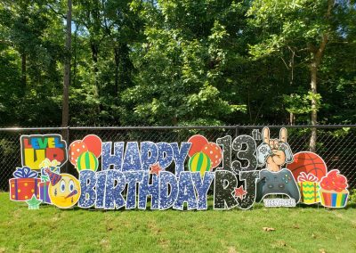 Happy 13th Birthday Yard Sign Rental Lexington