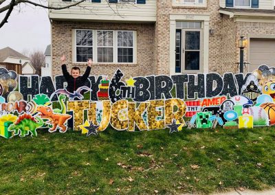 Happy 6th Birthday Yard Sign Rental Carmel, Indiana