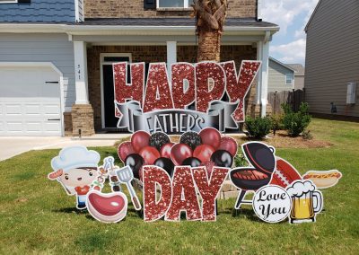 Happy Fathers Day yard Sign Rental Lexington, SC
