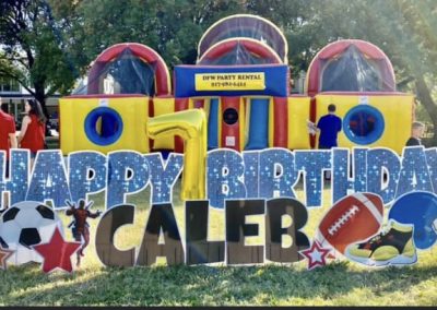 Big Happy Birthday Yard Sign Rental Dallas TX