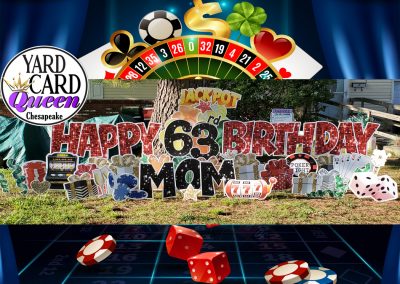 Happy Birthday Mom Yard Sign Rental Chesapeake VA