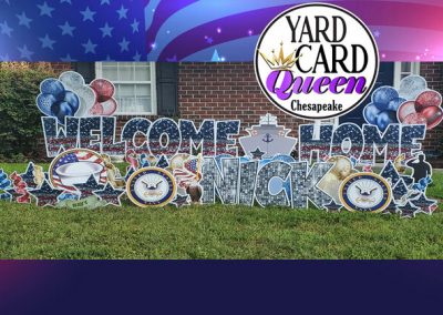 Welcome Home Lawn Sign Chesapeake