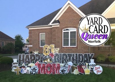 Happy Birthday Mom Sign Rental Norfolk, VA