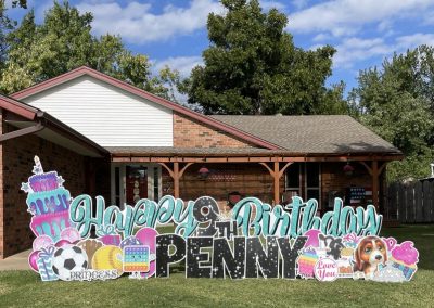 Big Happy Birthday Lawn Sign Rental Moore Oklahoma