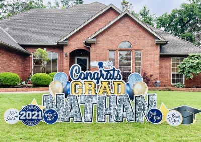 Congratulations Graduate yard Sign Rental Company Moore, Oklahoma