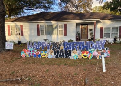 Fun Happy Birthday Yard Sign Elizabeth City NO