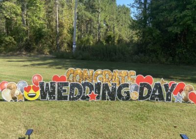 Wedding Day Yard Sign Rental Elizabeth City