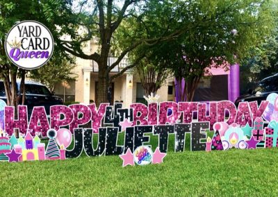 Celebrate A Birthday With A Yard Sign San Antonio TX
