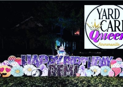 Big Happy Birthday Yard Sign Rental Farmersville Texas