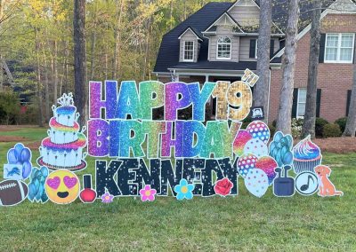 Happy Birthday Yard Signs for Rent Oak Ridge, NC