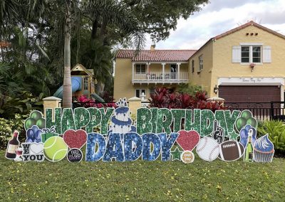 Big Happy Birthday Yard Sign Rental St. Petersburg, FL