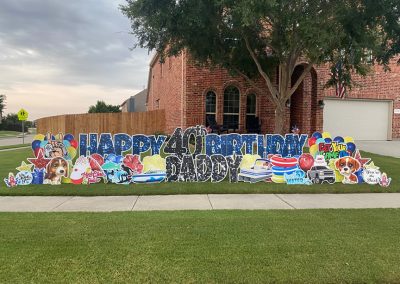 Happy Birthday Yard Sign Rental McKinney Texas