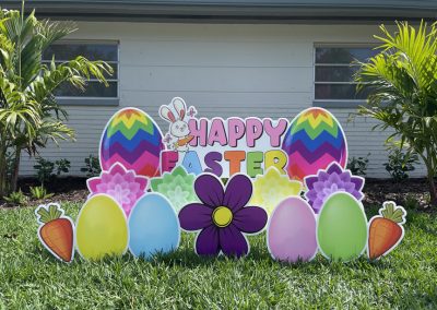 Happy Easter Yard Sign For Rent St. Petersburg