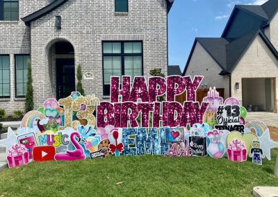 Sign Rental Big Happy Birthday McKinney TX