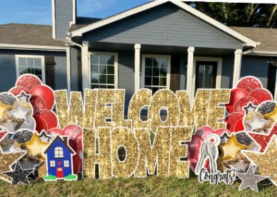 Welcome Home Yard Sign Rental McKinney TX