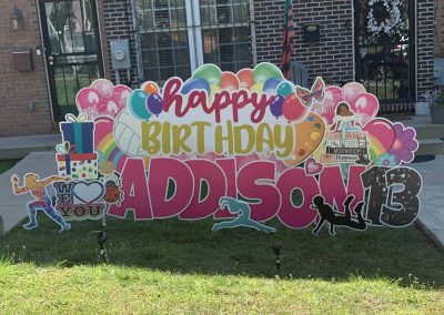 Happy 13th Birthday Yard Sign Rental Fort Washington Maryland