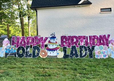 Large Happy Birthday Yard Signs in Oak Ridge, NC