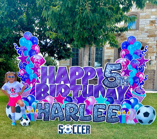 Fun Happy Birthday Yard Sign Rental Converse Texas