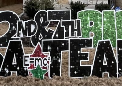 Big Happy Birthday Yard Sign Rental Elgin Texas