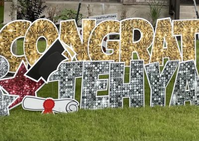 Congratulations Graduate Yard Sign Rental Elgin, TX