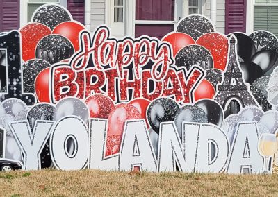 Big Happy Birthday Yard Sign Rental Chesapeake, Virginia