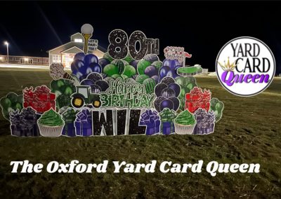 Big Happy Birthday Yard Sign Rental Company Oxford Michigan