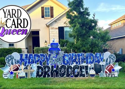 Big Happy Birthday Yard Sign Rental San Antonio Texas
