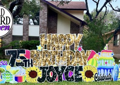 Celebrate A Birthday Yard Sign San Antonio