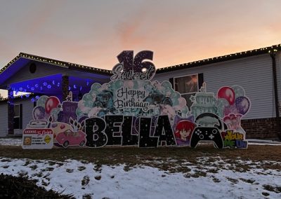 Sweet 16 Big Happy Birthday Yard Sign Rental Jefferson PA