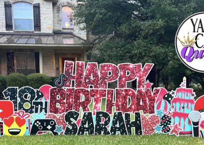 Yard Sign Rental Happy Birthday In San Antonio