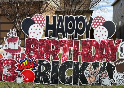 Big Happy Birthday Yard Sign Rental Belton, TX