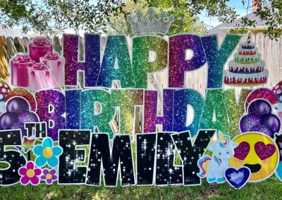 Fun Happy Birthday Yard Sign Athens TX